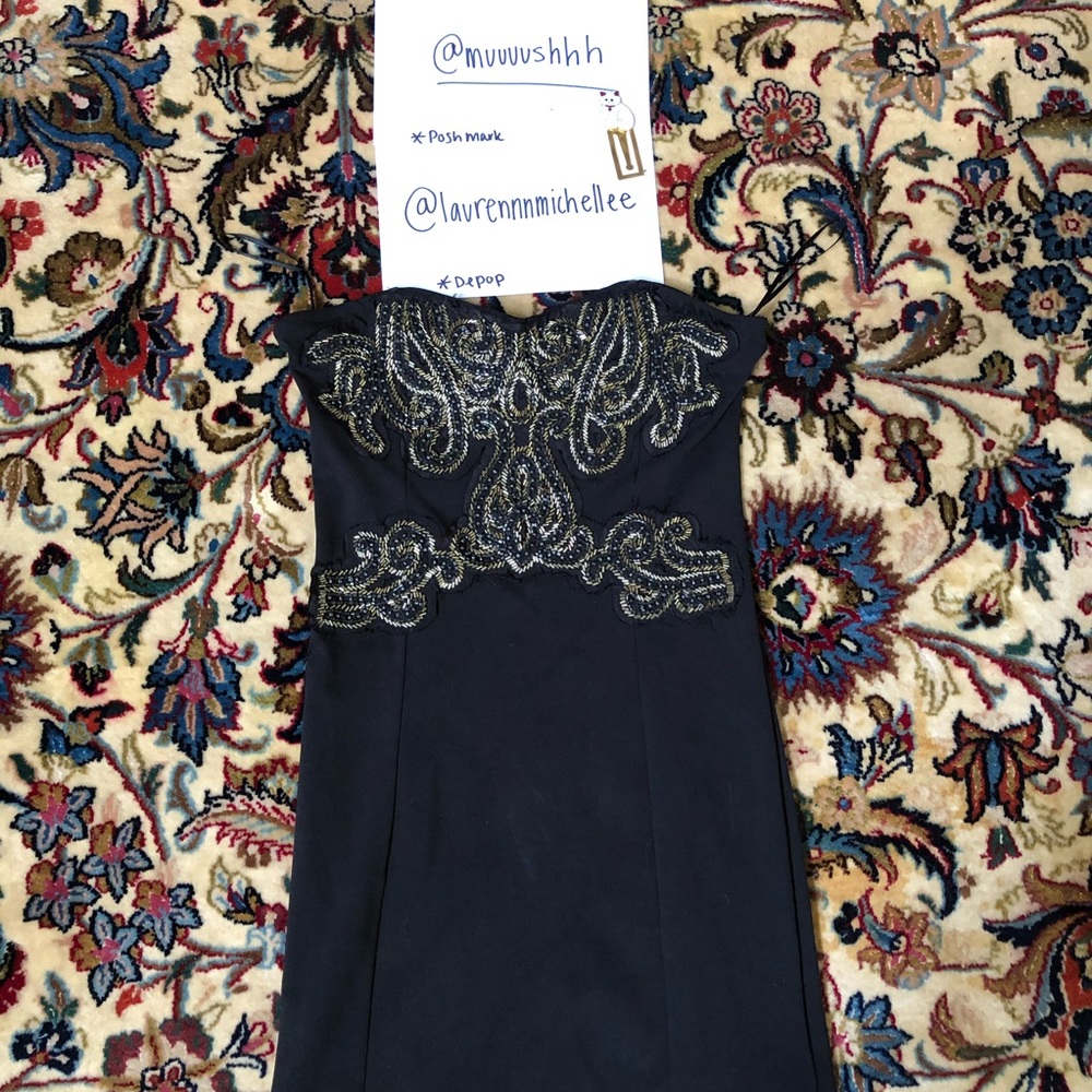 Free people strapless bodycon dress